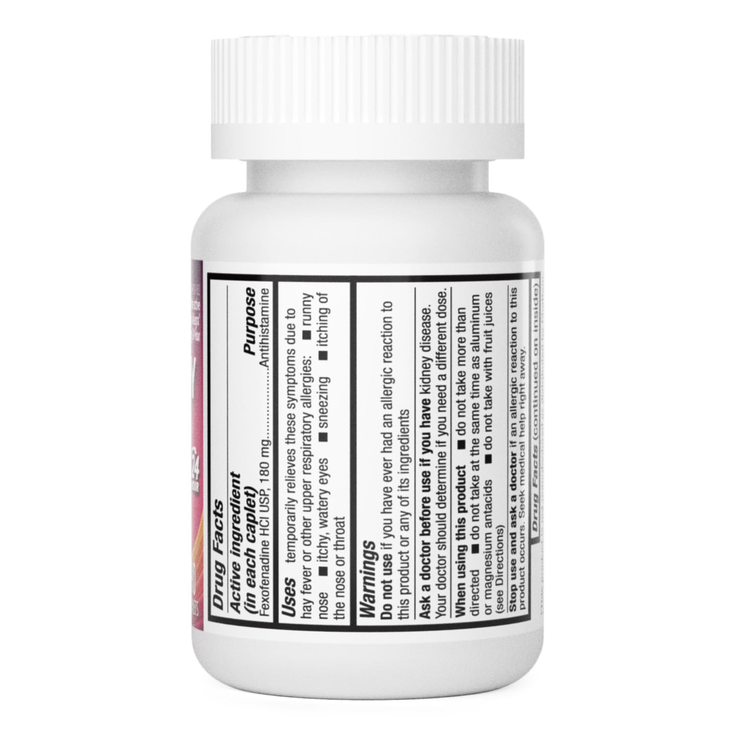 HealthA2Z Fexofenadine Hydrochloride 180mg, Antihistamine for Allergy Relief, 24-Hour Antihistamine for Allergy Relief (90 Counts) - Maple Wellness Supplements