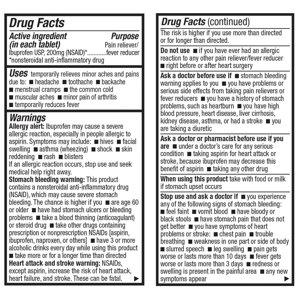 HealthA2Z® Ibuprofen Caplets 200mg | Pain Reliever & Fever Reducer | 24 Packs of 30 Tablets (720 Tablets Total) | Value Pack | NSAID - TrustMedUSA