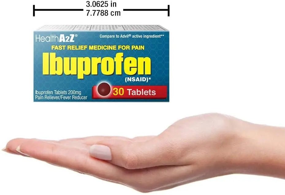 HealthA2Z® Ibuprofen Caplets 200mg | Pain Reliever & Fever Reducer | 24 Packs of 30 Tablets (720 Tablets Total) | Value Pack | NSAID - TrustMedUSA