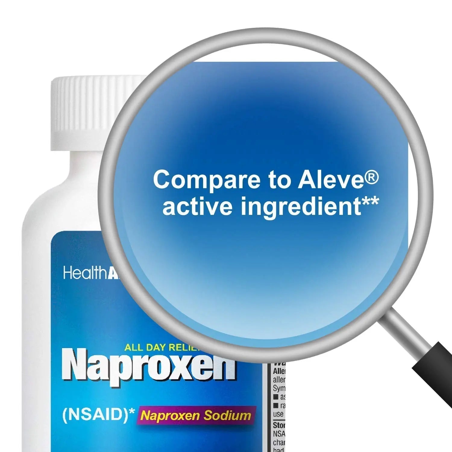 HealthA2Z® Naproxen Sodium 220mg | 300 Caplets | NSAID | Pain Reliever & Fever Reducer - TrustMedUSA