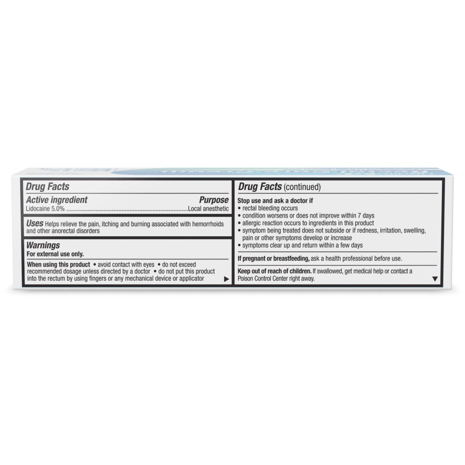 HealthA2Z® Rectal Care Cream | Lidocaine 5% / Local Anesthetic | 28g Tube | Topical Numbing Cream & Other Anorectal Disorders | Relieves Pain, Itching & Burning - TrustMedUSA