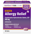 HealthCareAisle Allergy Relief - Fexofenadine Hydrochloride Tablets USP, 180 mg, 90 Tablets, Allergy Medication, Non-Drowsy 24-Hour Relief - Maple Wellness Supplements
