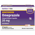 HealthCareAisle Omeprazole 20 mg, 42 Delayed-Release Capsules - Acid Reducer, Treats Frequent Heartburn, 42 Count (Pack of 1) - Maple Wellness Supplements