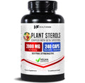 Healthfare Plant Sterols Capsules 2000mg | 240 Vegan Capsules | Beta Sitosterol & Phytosterol Complex | Plant-Based Supplement | Non-GMO & Gluten-Free | Made in the USA - TrustMedUSA