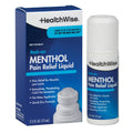 HealthWise 16% Menthol Roll-On | Cold Hot Sensation | Pain Relief Liquid | 2.5 oz. 73 mL | Non-Greasy Formula | Immediate Penetrating Action | Topical Analgesic - TrustMedUSA