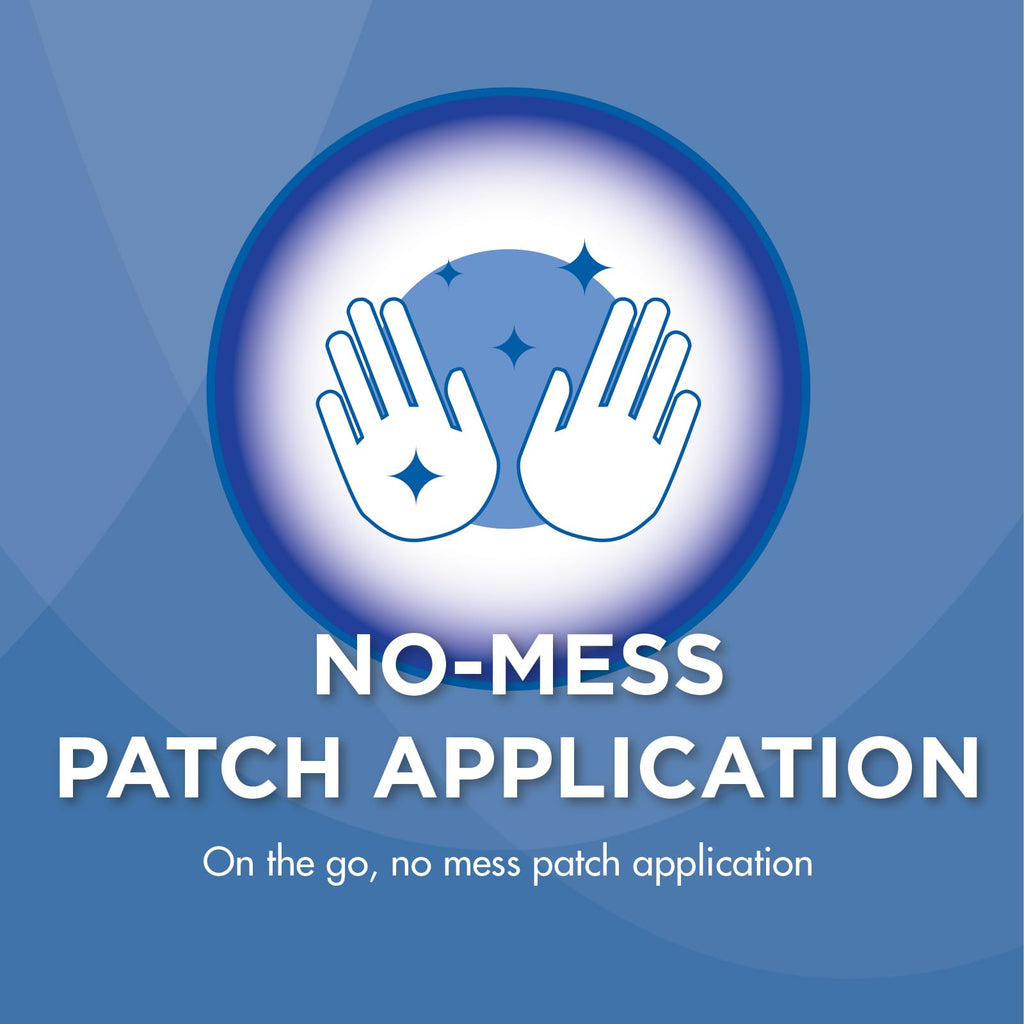 HealthWise Cold Hot Medicated Menthol XL Patch | 5% Menthol | Back and Large Areas | 5.51” x 9.84” | 6-Count | Paraben-Free | Soothes Minor Aches and Pains | Super-Size Relief - TrustMedUSA