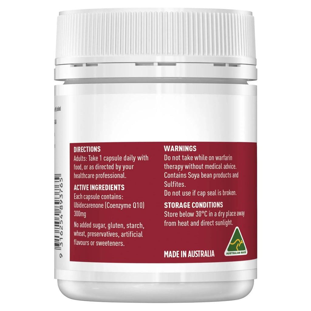 Healthy Care Ultra Strength 300mg Co Enzyme Q10 Capsules, Red, 60 Count | Supports - TrustMedUSA
