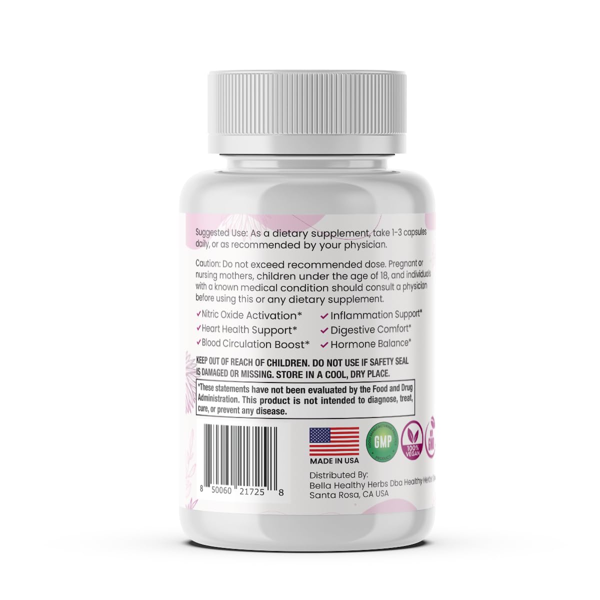 Healthy Herbs Wildcrafted Sea Moss Capsules | 1950mg BATCG-6 "Heart Complex Advanced Sea Moss Superblend | US-Made, Vegan, Non-GMO, Easy-Swallow (90 Capsules) - TrustMedUSA