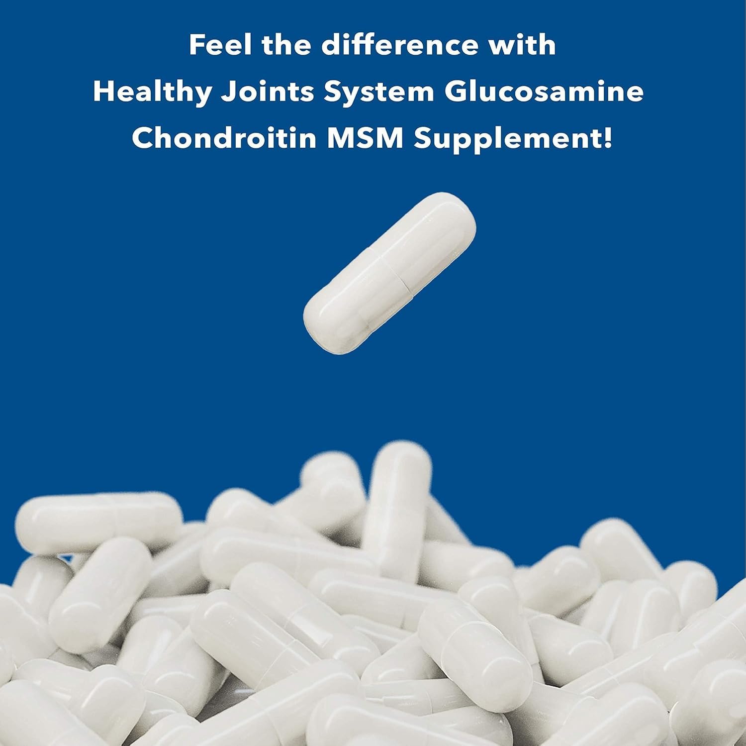 Healthy Joints System Glucosamine Chondroitin MSM Supplement for Joint & Bone Health - 120 Capsules | Joint Support & Discomfort Relief for Back, Knees, Hands - TrustMedUSA