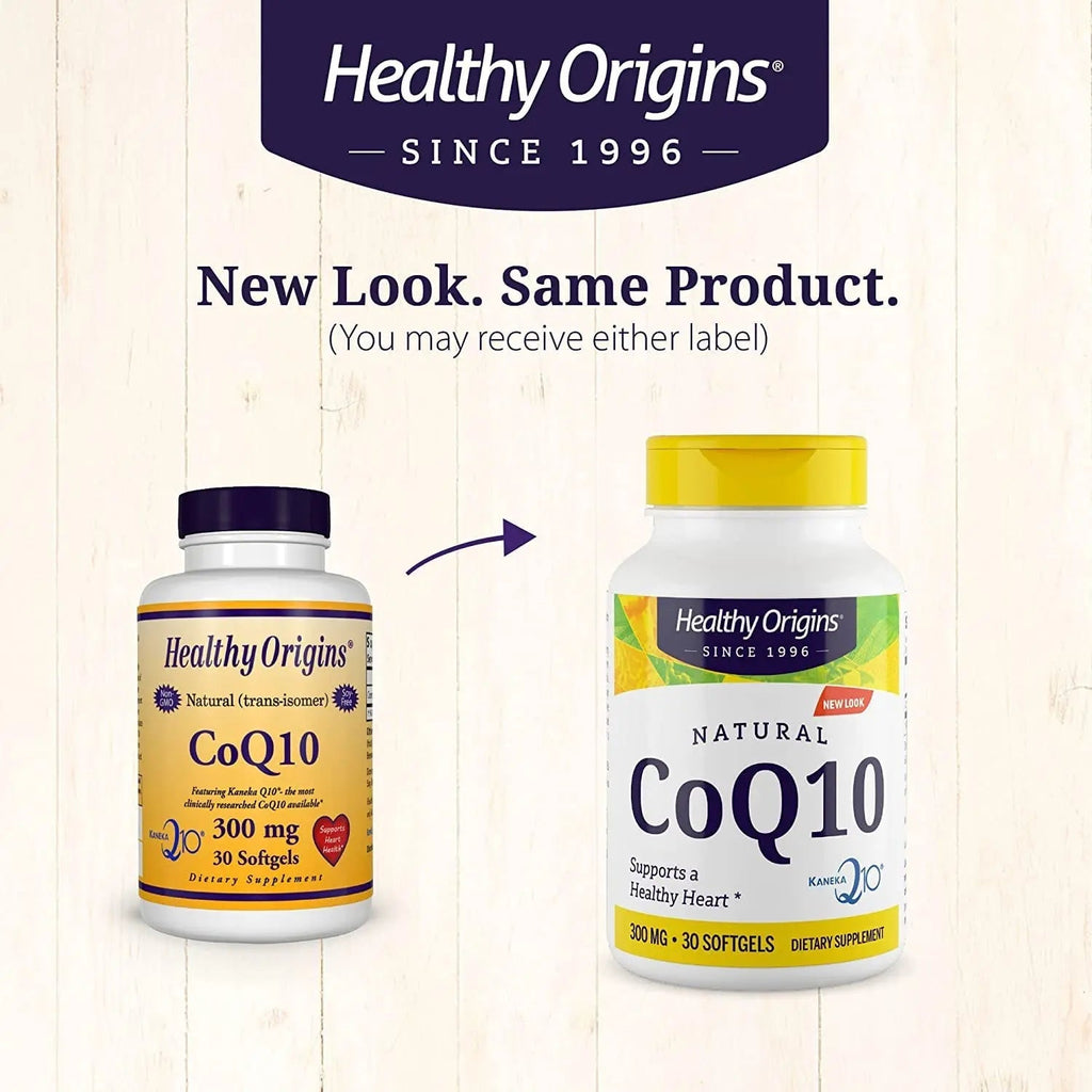 Healthy Origins CoQ10 (Kaneka Q10), 300 mg - Heart Health & Energy Supplement - Gluten - TrustMedUSA