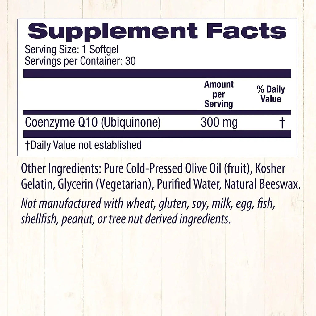 Healthy Origins CoQ10 (Kaneka Q10), 300 mg - Heart Health & Energy Supplement - Gluten - TrustMedUSA