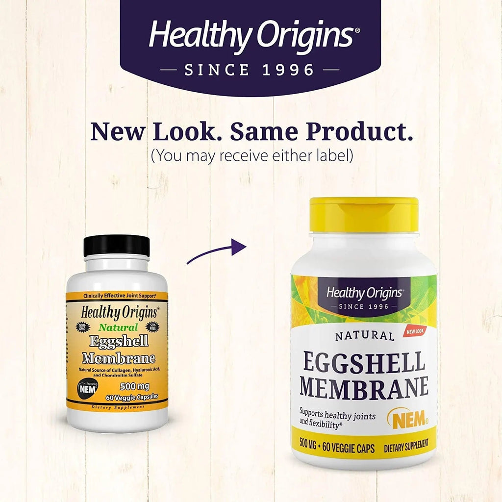 Healthy Origins Eggshell Membrane (NEM), 500 mg - Natural Collagen and Joint Support - TrustMedUSA