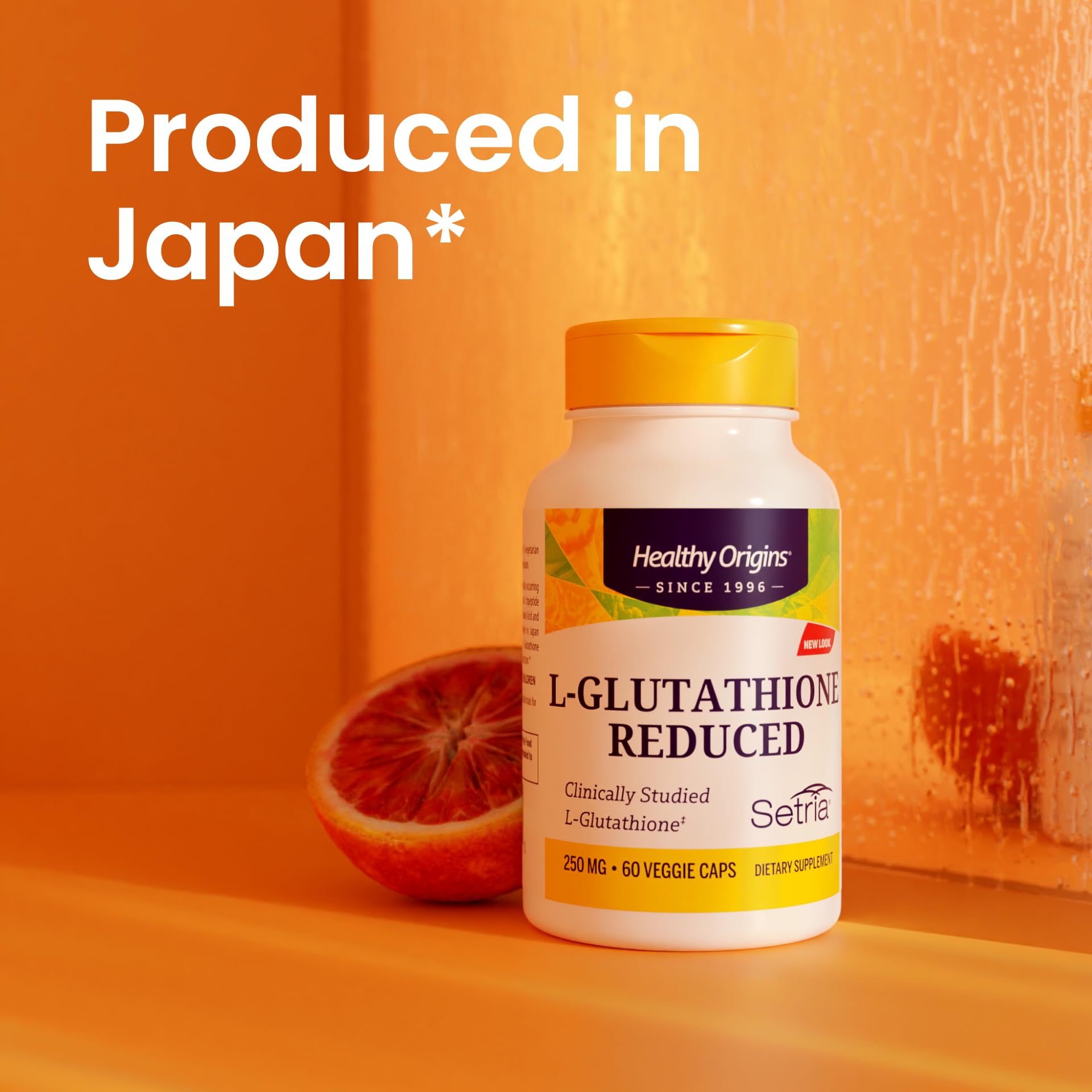 Healthy Origins L-Glutathione 500 mg (Setria, Non-GMO, Gluten Free, Antioxidant, Immune Support, Skin Support), 60 Veggie Caps - TrustMedUSA