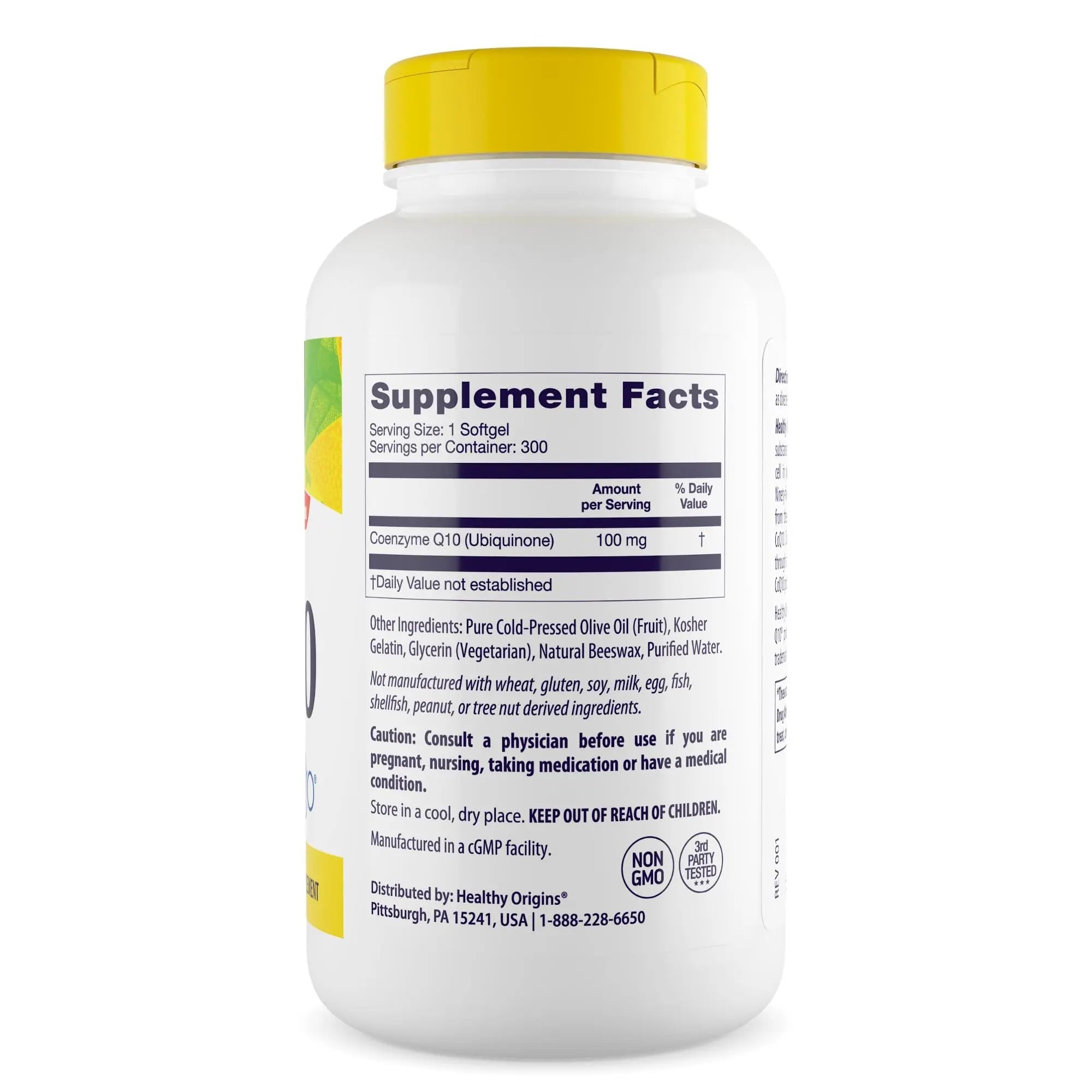 Healthy Origins Natural CoQ10 (Kaneka Q10), 100 mg - Heart Health & Energy Supplement - TrustMedUSA