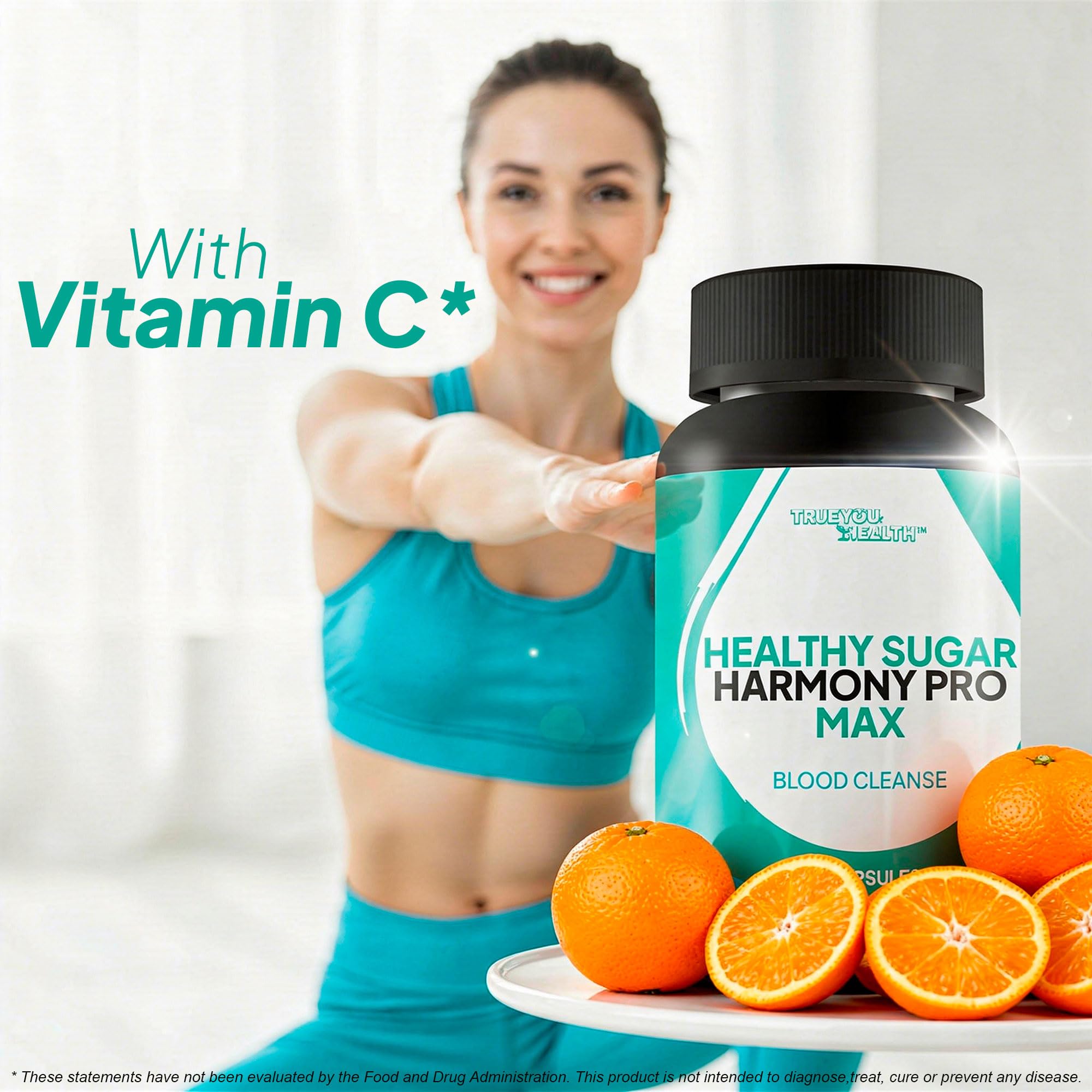 Healthy Sugar Harmony Pro Max - Our Best Blood Cleansing Formula - Support Healthy Sugar Balance & Immune Health with This Premium Blood Support Supplement - Bloodflow & Cardiovascular Support - TrustMedUSA