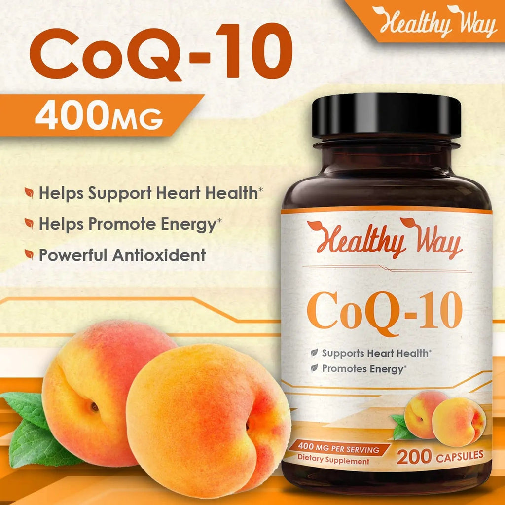 Healthy Way CoQ10 400mg 200 Capsules Non-GMO - TrustMedUSA
