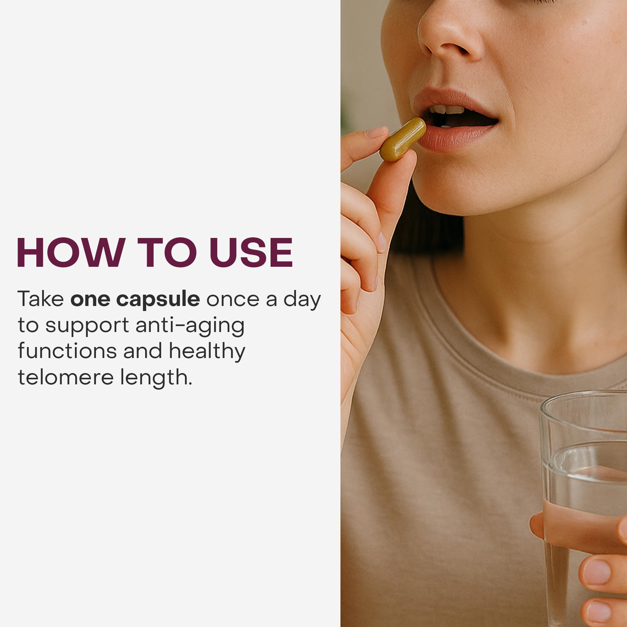 Healthycell Telomere Length Supplement - Anti-Aging Telomere Lengthening Supplements with Phytonutrients & Vitamins for Cellular Health - AC-11, Astragalus & Resveratrol - 30 Capsules - TrustMedUSA