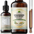 HEBRALICIOUS Wormwood Black Walnut Liquid Drops – Herbal Blend with Pumpkin Seed, Clove, Garlic & Oregano Oil – Alcohol Free Herbal Tincture – Liquid Dietary Supplement, 4 fl oz (120ml) - TrustMedUSA