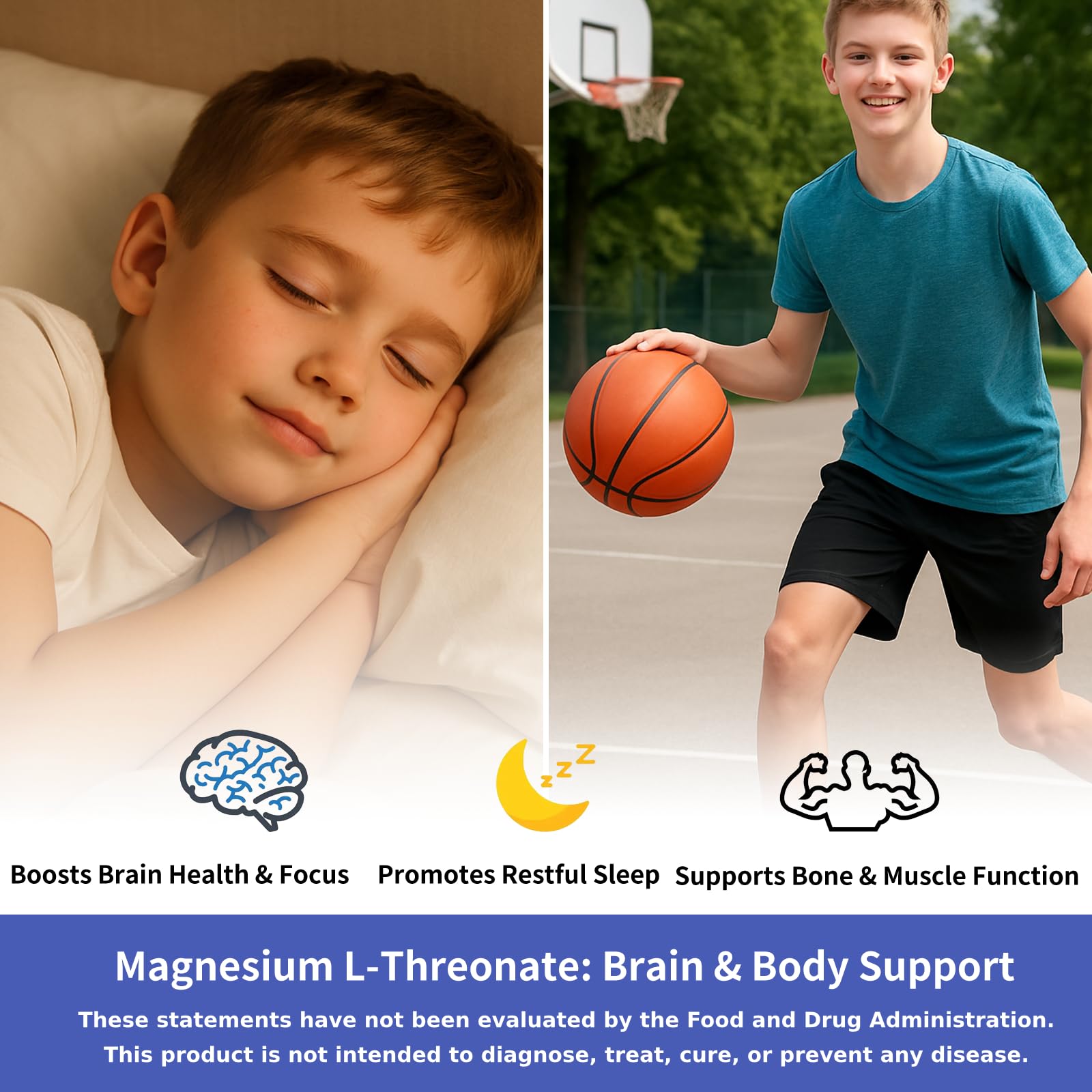 Height Growth Gummies for Kids & Teens – Sugar Free – Calcium, Prebiotic FOS, Magnesium, Vitamin D3, K2, Zinc, Ashwagandha – Bone Strength, Gut Health & Height Support Multivitamin – Strawberry Flavor - TrustMedUSA