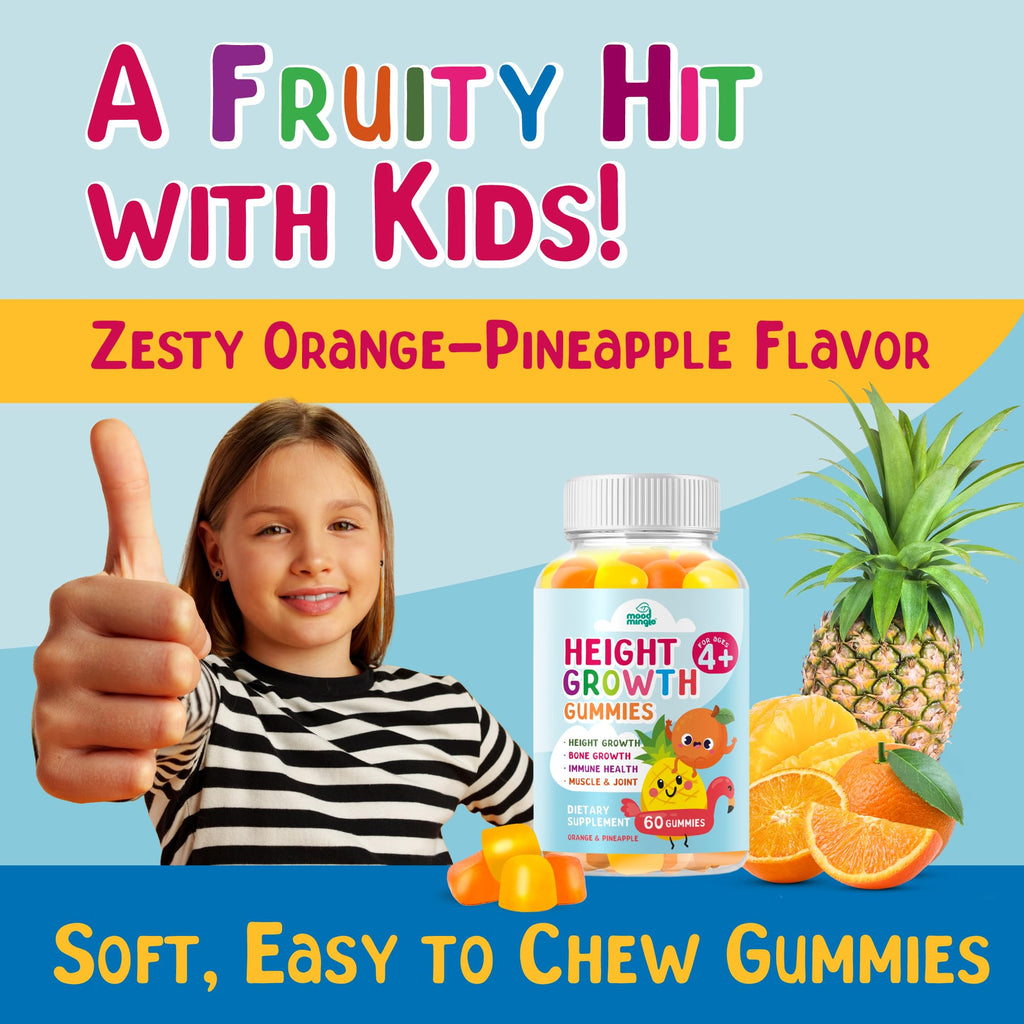 Height Growth Gummies Supplement - Kids Teens Height Increaser Maximizer Grow Taller Vitamins - TrustMedUSA