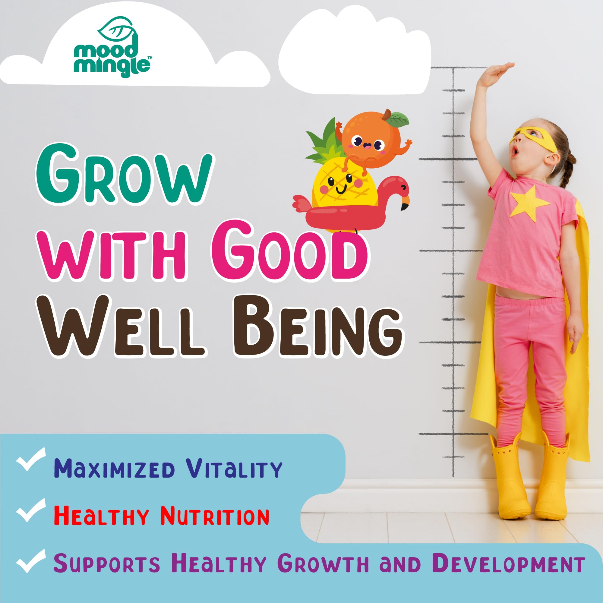 Height Growth Gummies Supplement - Kids Teens Height Increaser Maximizer Grow Taller Vitamins - TrustMedUSA