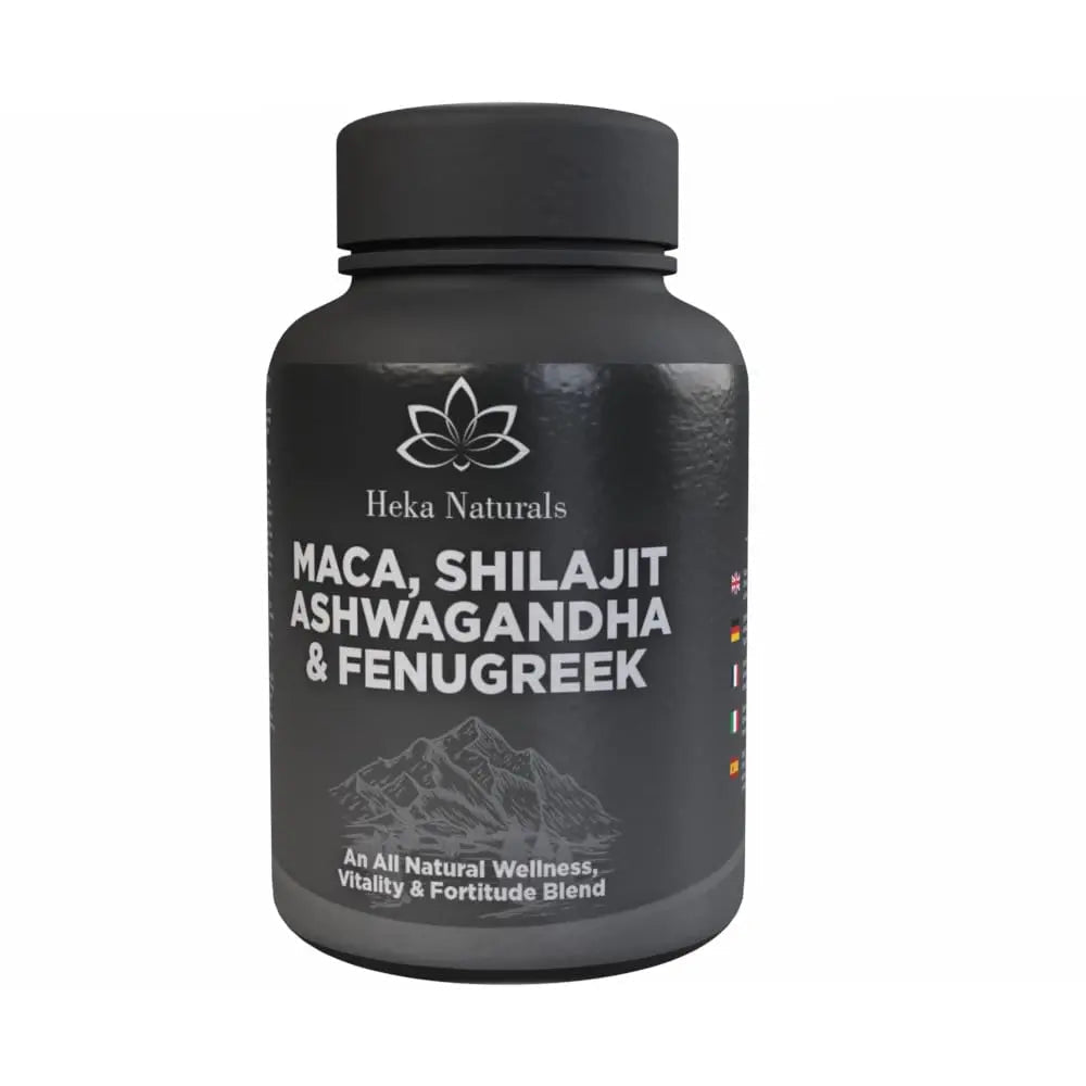 Heka Naturals Male Botanical Complex | 90 Capsules with Ashwagandha, Maca Root, Fenugreek & Shilajit | Traditional Plant-Based Ingredients for Active Lifestyles | Food Supplement - TrustMedUSA
