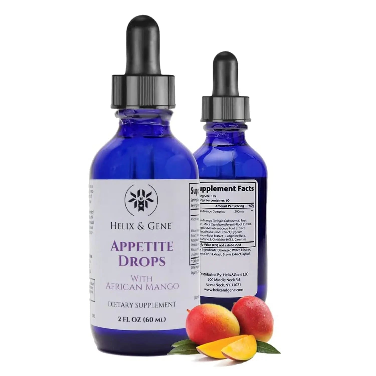 Helix & Gene Appetite Diet Drops Mango Flavor | Fast Weight Loss | Natural Metabolism - TrustMedUSA
