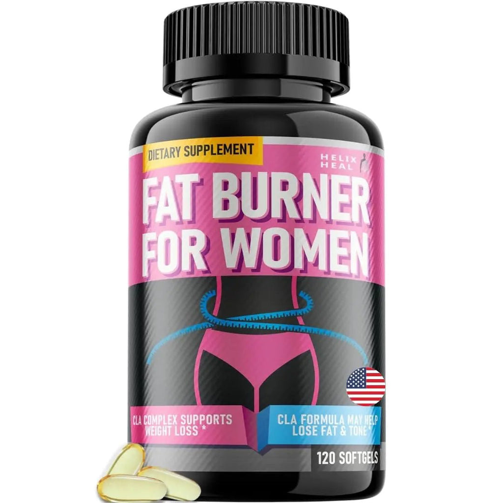 Helix Heal Belly Fat Burner for Women - Lose Stomach Fat w/Softgel Diet Pills - TrustMedUSA