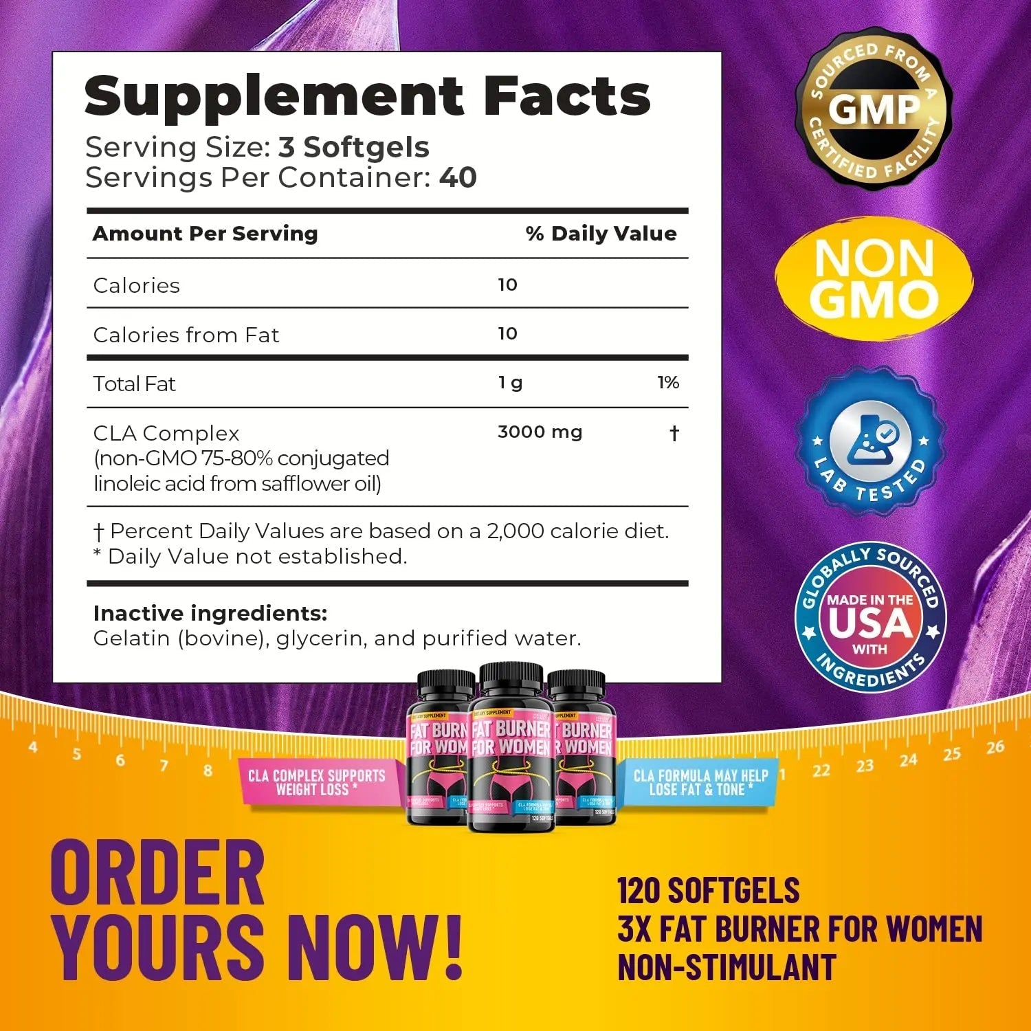 Helix Heal Belly Fat Burner for Women - Lose Stomach Fat w/Softgel Diet Pills - TrustMedUSA