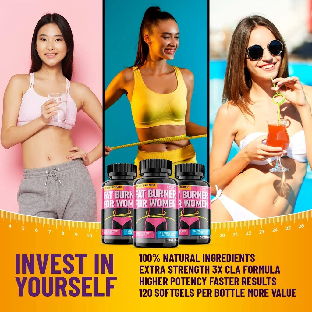 Helix Heal Belly Fat Burner for Women - Lose Stomach Fat w/Softgel Diet Pills - TrustMedUSA