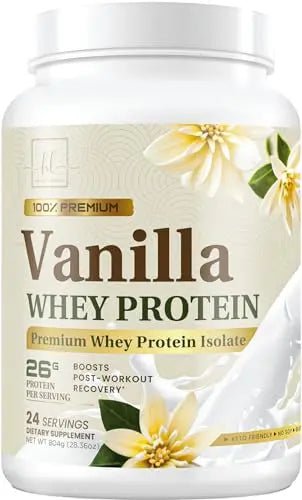Hello Lovely! Whey Protein Powder, Vanilla Flavored Whey Isolate with 26g Protein - TrustMedUSA
