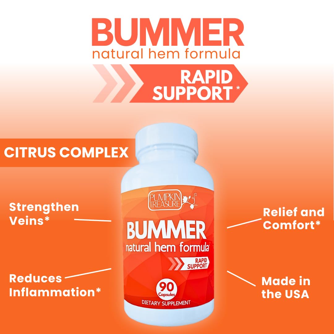 Hem Knockout Fast-Acting Hemorrhoid Pills - Internal Relief Supplement for Pain, Swelling & Bleeding - Natural Vein Support Formula - 90 Day Supply - Made in USA - TrustMedUSA