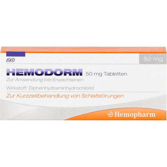 Hemodorm 50 mg sleeping tablets, 20 pcs - TrustMedUSA