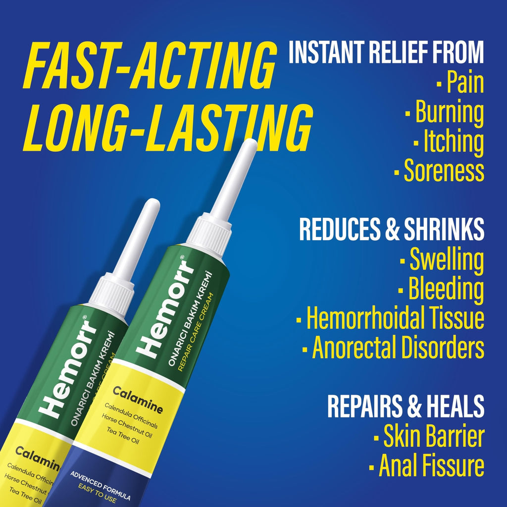 Hemorr Hemorrhoid Treatment Cream with Horse Chestnut, Calendula Oil, Zinc Oxide & Tea Tree Oil – Fast Relief for Pain, Swelling, Itching & Discomfort – Natural Healing & Soothing Formula 1.69 Oz - TrustMedUSA