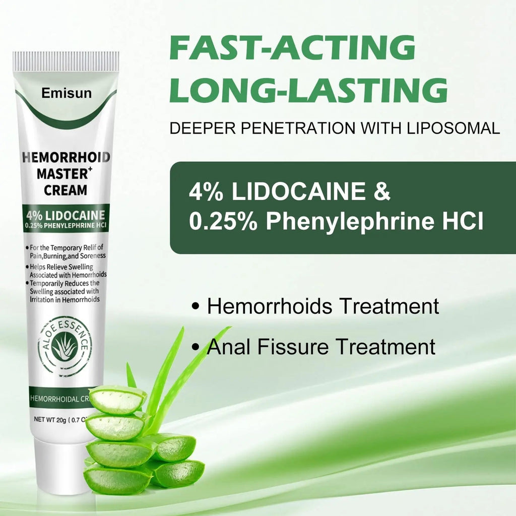 Hemorrhoid & Fissure Ointment, Hemorrhoid Treatment and Hemorrhoid Cream with Lidocaine 4% and Phenylephrine HCI for Fast Relief of Pain, Swelling, Itching, Burning, Hemorrhoidal treatment, 2 Pack-J2 - TrustMedUSA