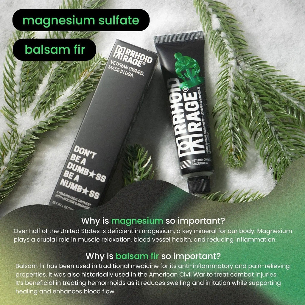 Hemorrhoid Ointment - Fissure and Hemorrhoid Treatment with Lidocaine, Aloe Extract, Magnesium Sulfate, Balsam Fir, Fast Acting Hemorrhoid Cream for Itching, Swelling and Maximum Pain Relief (1-Pack) - TrustMedUSA