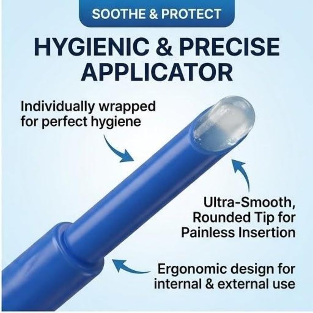 Hemorrhoid Relief Gel with 3 Disposable Applicators - Fast Soothing Cream for Itching & Swelling - Internal & External Treatment (Pack of 3) - TrustMedUSA