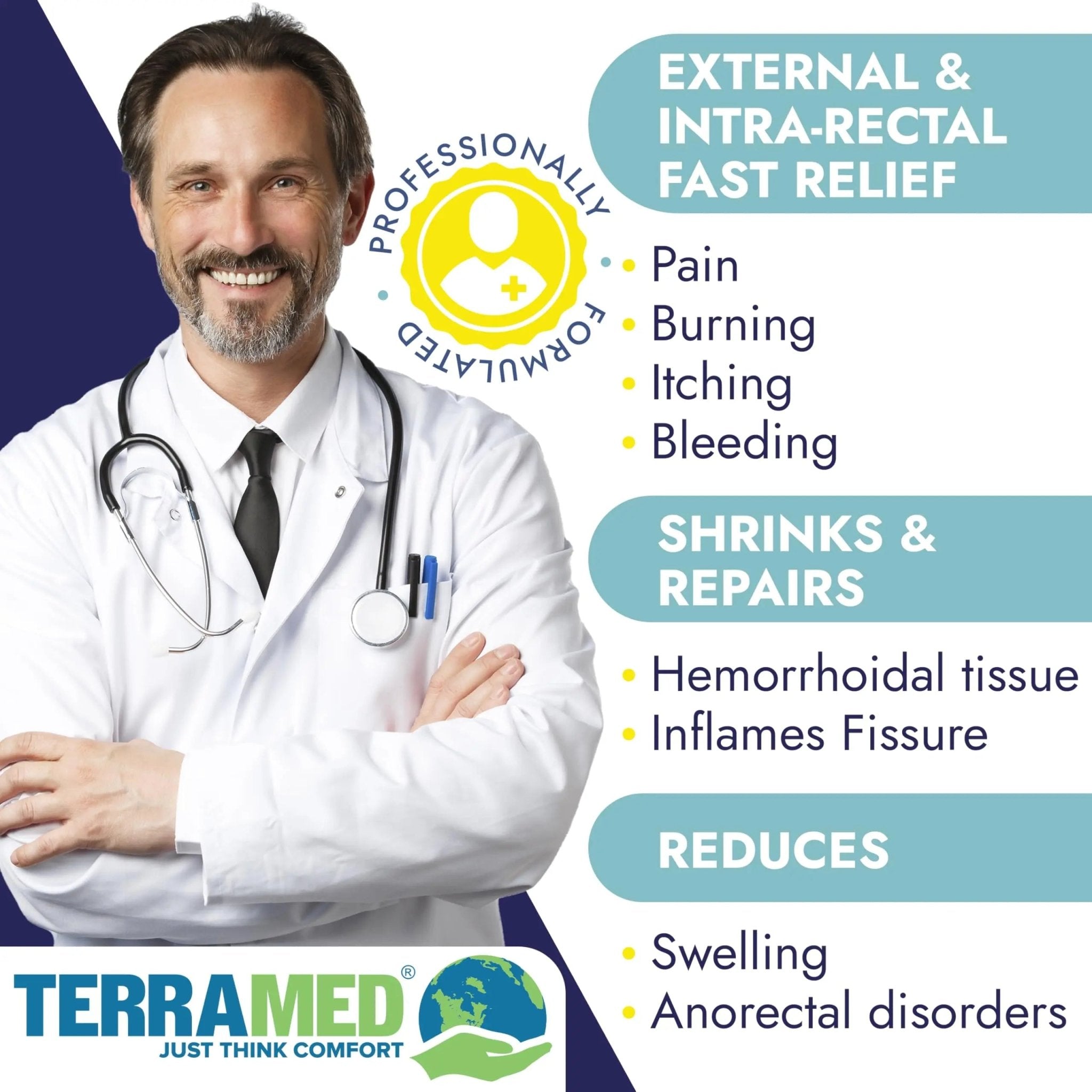 Hemorrhoid Treatment | Hemorrhoid Ointment | Hemorrhoid & Fissure Ointment | 7 Pre-Filled Applicators | Fast & Effective Relief | Reduces Swelling, Itching & Discomfort | Advanced Formula - TrustMedUSA