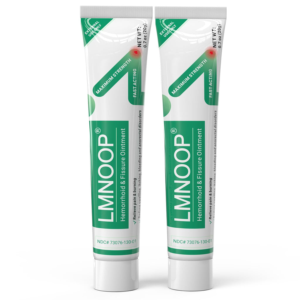 Hemorrhoid Treatment Ointment, Maximum Strength Treatment & Fast Relief for Pain, Itching, Burning, Swelling, Fissure, Bleeding, Discomfort, Long-Lasting Internal & External Hemorrhoid Cream, (2-Pack) - TrustMedUSA