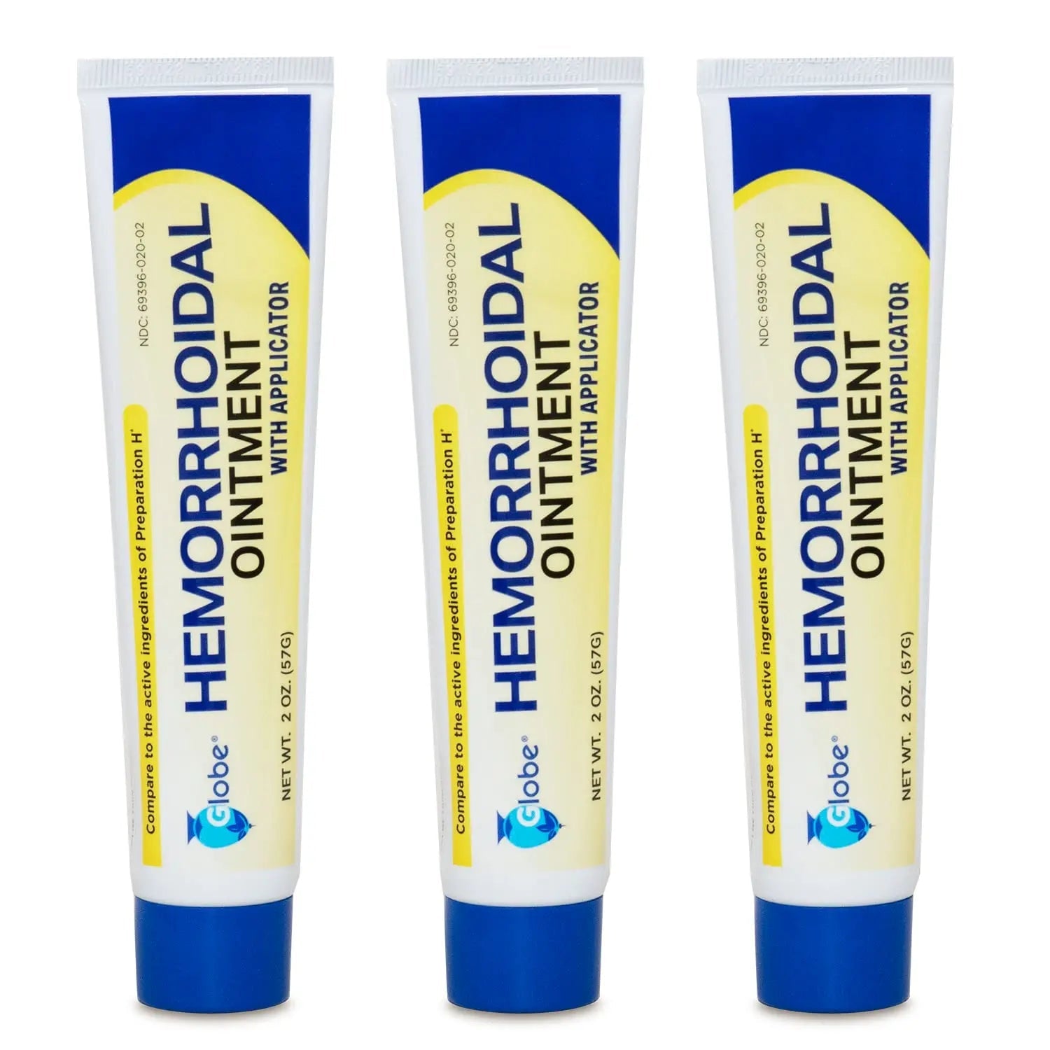 Hemorrhoidal Pain Relief Ointment 2 oz (56g) Per Tube Hemorrhoid Treatment for Fast Acting Itch, Swelling, and Maximum Strength Pain Relief (3 Pack) - TrustMedUSA