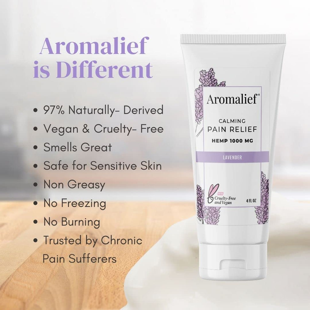 Hemp Cream with Lavender Aromatherapy - 1000MG Made in USA - Muscle & Joint Relief - Menthol, Glucosamine, Chondroitin MSM - Vegan - TrustMedUSA