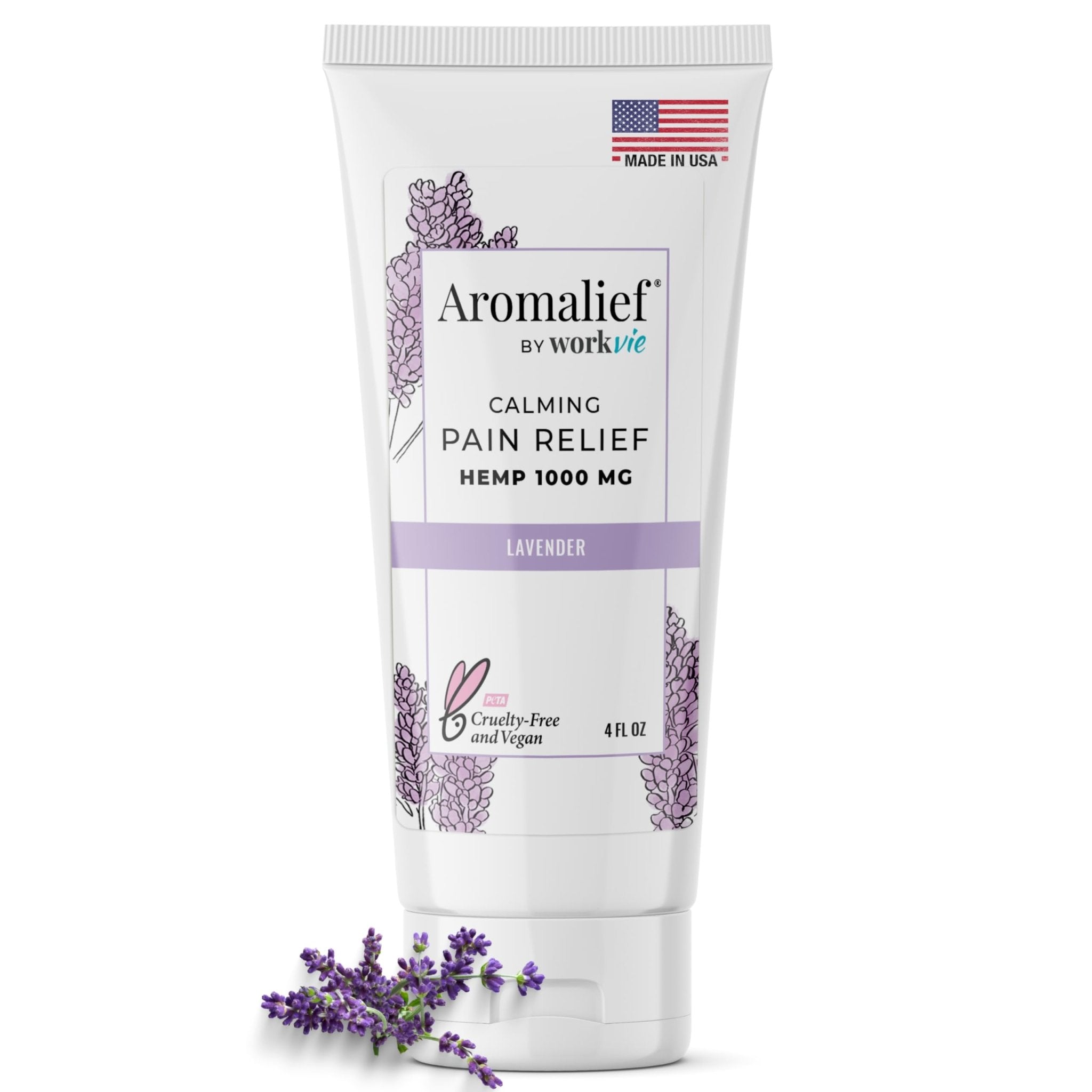 Hemp Cream with Lavender Aromatherapy - 1000MG Made in USA - Muscle & Joint Relief - Menthol, Glucosamine, Chondroitin MSM - Vegan - TrustMedUSA