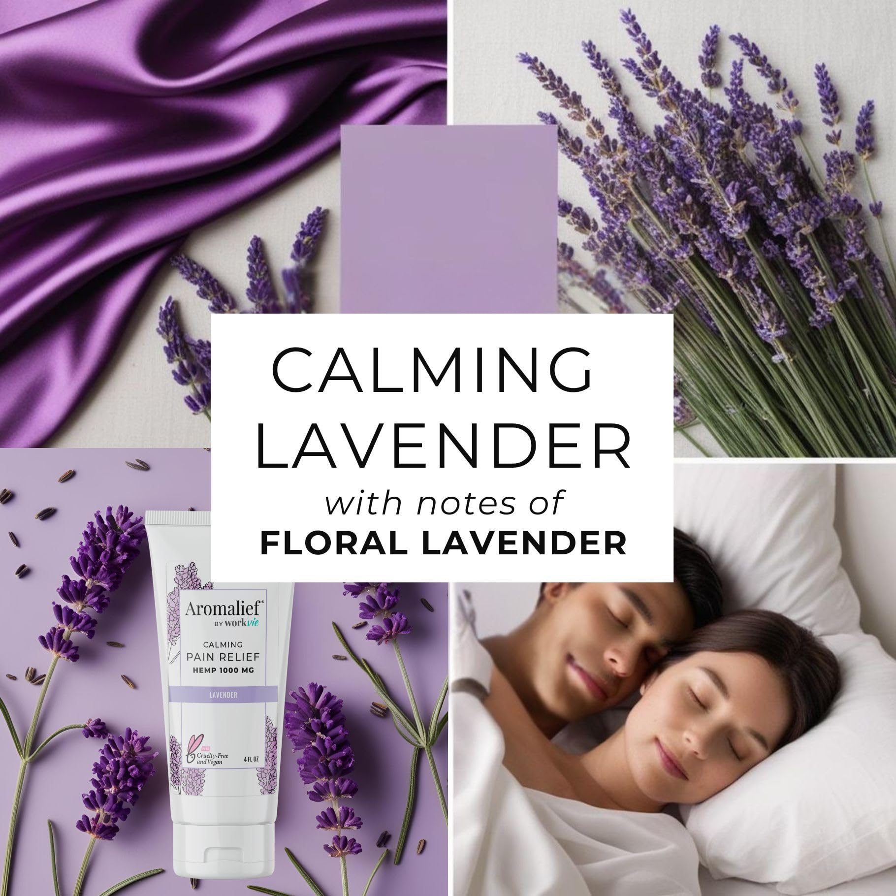 Hemp Cream with Lavender Aromatherapy - 1000MG Made in USA - Muscle & Joint Relief - Menthol, Glucosamine, Chondroitin MSM - Vegan - TrustMedUSA