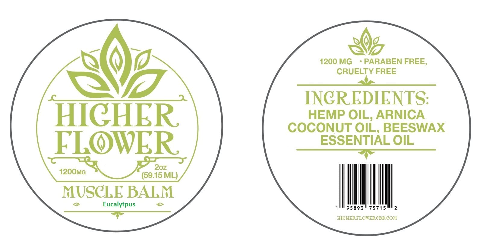 Hemp Muscle Balm 1200 mgs (Eucalyptus) - TrustMedUSA