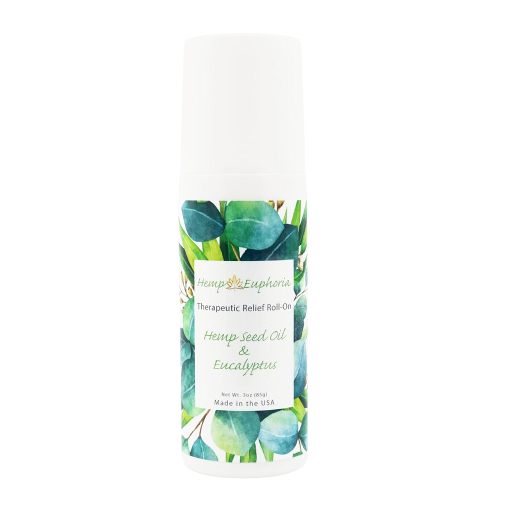 Hemp Seed Oil and Eucalyptus Joint & Muscle Discomfort Relief Roll-On Gel | USDA Certified Organic Hemp Seed Oil, Helps Relieve Sore or Tight Muscles - TrustMedUSA