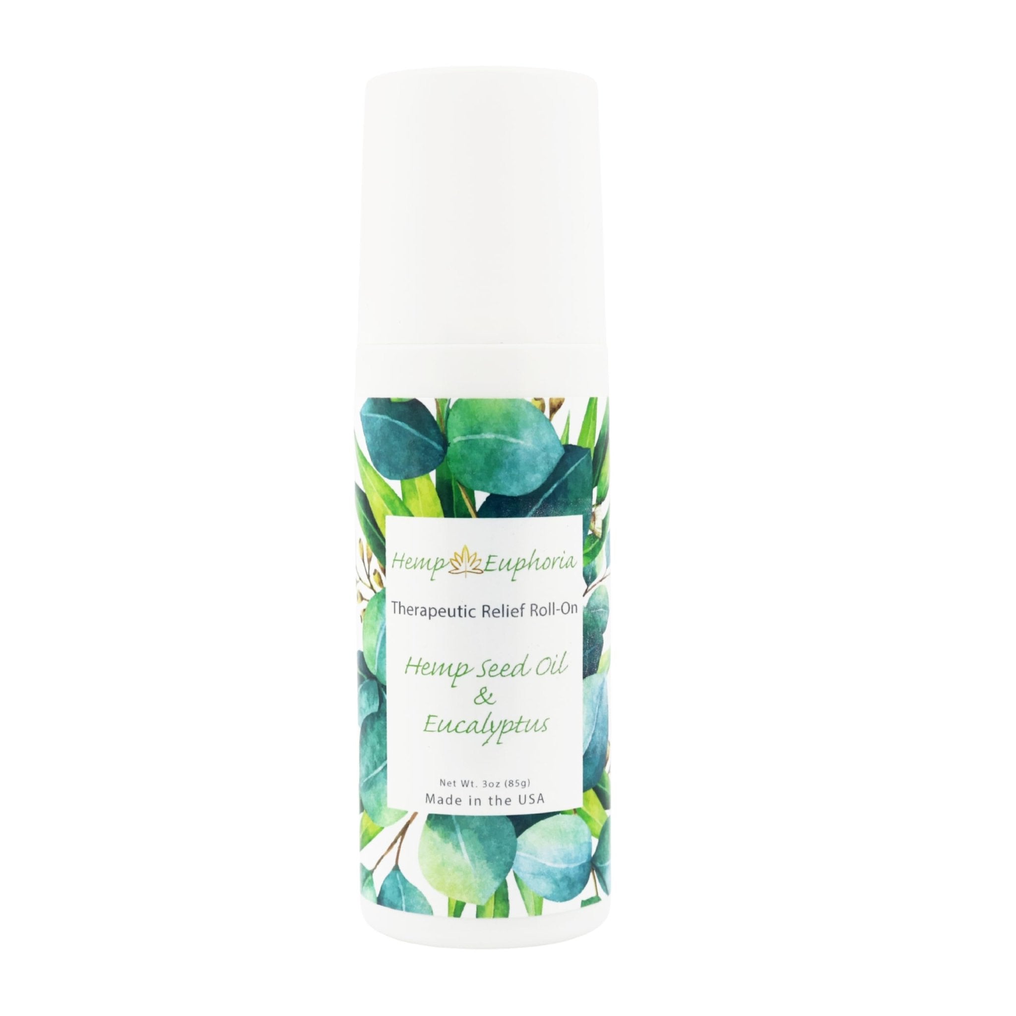Hemp Seed Oil and Eucalyptus Joint & Muscle Discomfort Relief Roll-On Gel | USDA Certified Organic Hemp Seed Oil, Helps Relieve Sore or Tight Muscles - TrustMedUSA