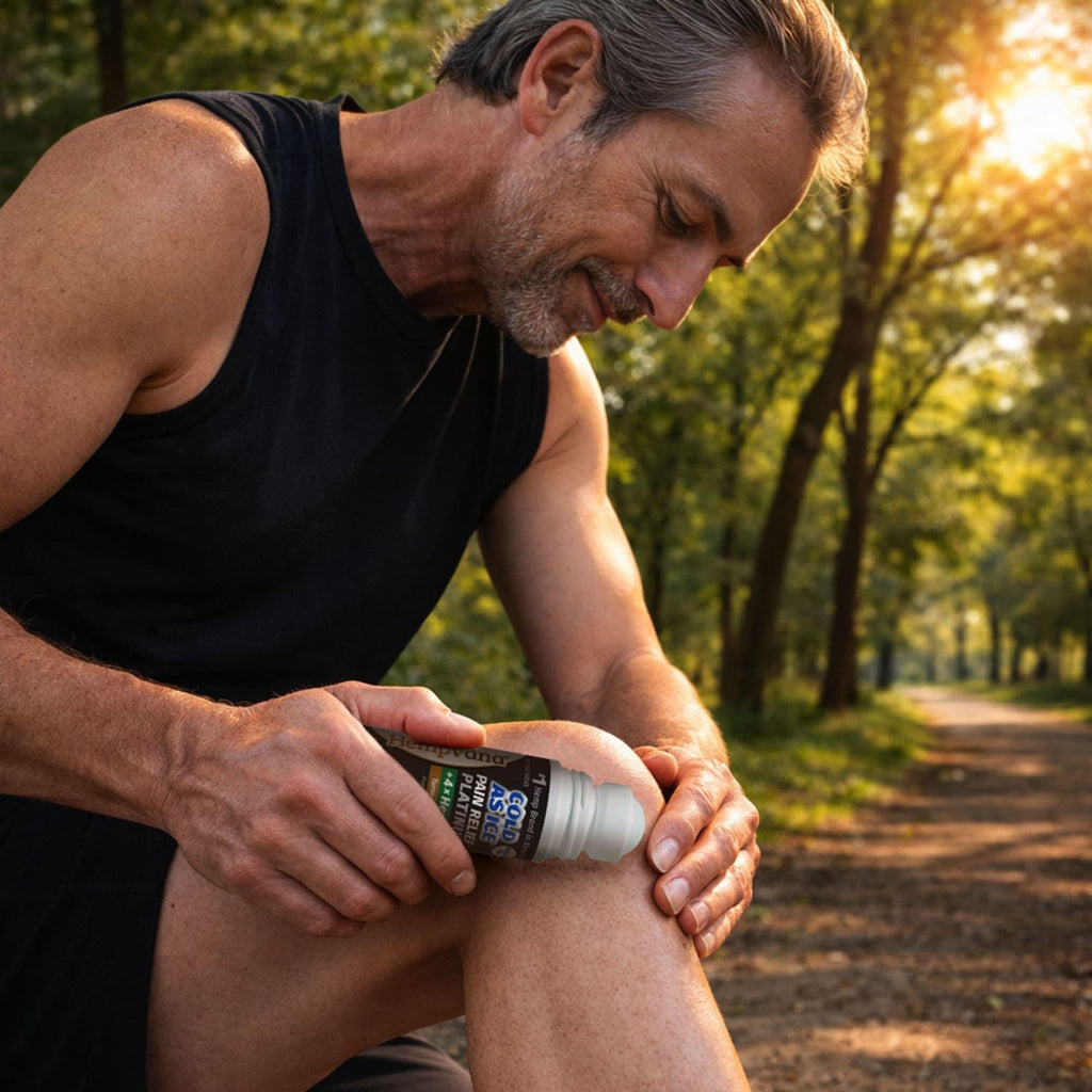 Hempvana Roll On Cold As Ice Platinum Fast Pain Relief for Knees, Neck, Hips, Shoulders, Back + Arthritis Pain Relief w/Hemp Seed Oil, AS SEEN ON TV, Cooling Menthol - TrustMedUSA