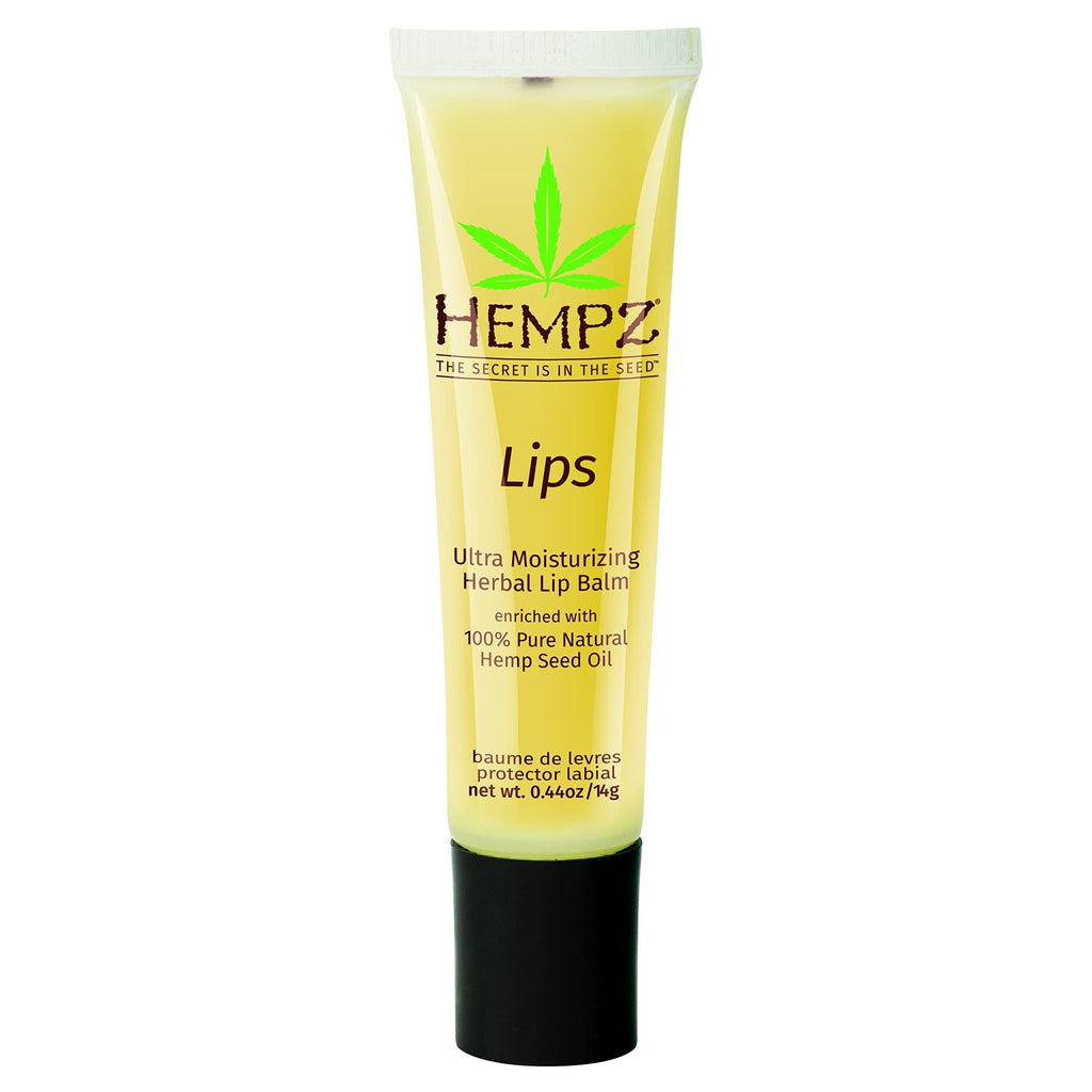 HEMPZ Herbal Ultra Moisturizing Lip Balm - Lip Treatment for Dry Cracked Lips, Provides Hydration and Nourishment for Men and Women - Premium, 100% Pure Natural Hemp Seed Oil - .44 oz - TrustMedUSA