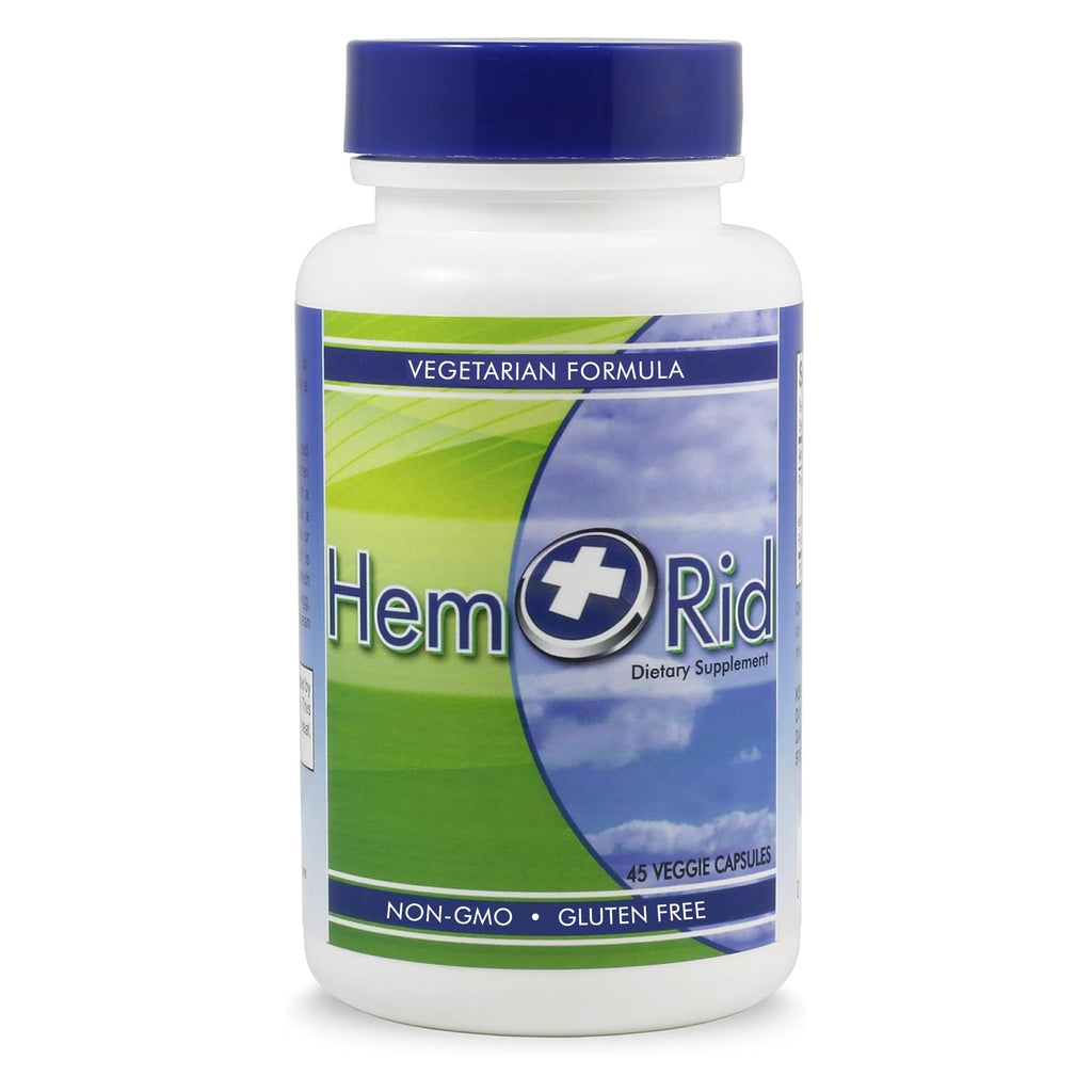 HemRid Best Hemorrhoid Supplement, Reduce Itching, Irritation, Bleeding, Burning in 2-5 Days, Clinically Tested Ingredients Provide Fast Relief in 120 Days - TrustMedUSA