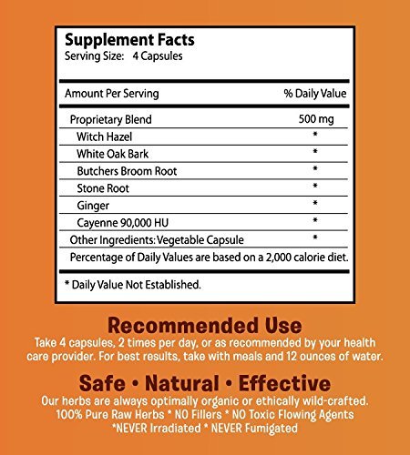 Hemroid Harry's Herbal Remedy, 30 Day (240 Count) - Natural Treatment, Pills - TrustMedUSA